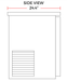 Coldline CBB-48 48" Black Counter Height Narrow Solid Door Back Bar Refrigerator - Top Restaurant Supplies