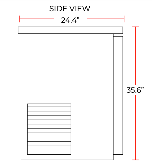 Coldline CBB-60 60" Black Counter Height Narrow Solid Door Back Bar Refrigerator - Top Restaurant Supplies