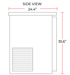 Coldline CBB-60 60" Black Counter Height Narrow Solid Door Back Bar Refrigerator - Top Restaurant Supplies