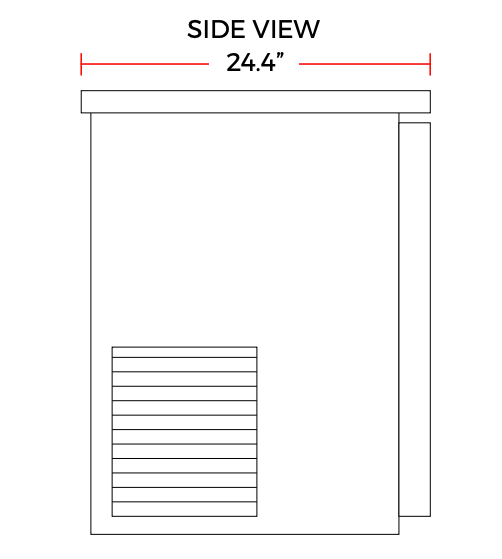 Coldline CBB-60G 60" Black Counter Height Narrow Glass Door Back Bar Refrigerator - Top Restaurant Supplies