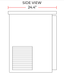 Coldline CBB-60G-SL 60" Refrigerated Narrow Black Sliding Glass Door Back Bar Cooler - Top Restaurant Supplies