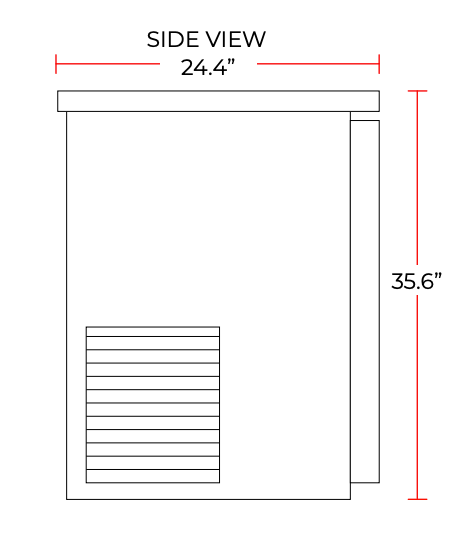 Coldline CBB-72 72" Black Counter Height Narrow Solid Door Back Bar Refrigerator - Top Restaurant Supplies