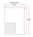 Coldline CBB-72 72" Black Counter Height Narrow Solid Door Back Bar Refrigerator - Top Restaurant Supplies