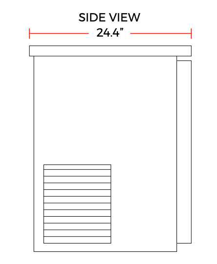 Coldline CBB-72G 72" Black Counter Height Narrow Glass Door Back Bar Refrigerator - Top Restaurant Supplies