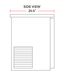 Coldline CBB-72G-SL 72" Refrigerated Narrow Black Sliding Glass Door Back Bar Cooler - Top Restaurant Supplies