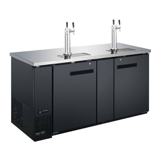 Coldline CDD-60 60″ Refrigerated Direct Draw Beer Dispenser, 15.8 Cu. Ft. - Top Restaurant Supplies