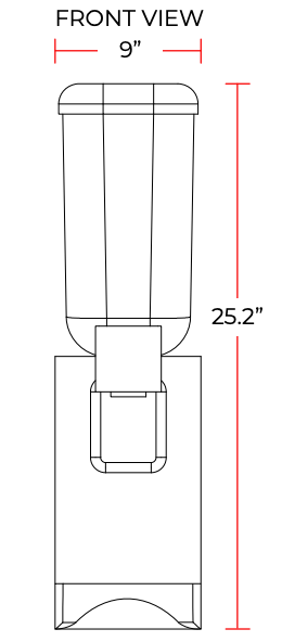 Coldline BD15-PUMP 9" Single Bowl Beverage Dispenser with Pump Spray System - Top Restaurant Supplies