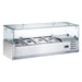 Coldline CTP48SG 48" Refrigerated 4 Pan Glass Top Cover Countertop Salad Bar - Top Restaurant Supplies