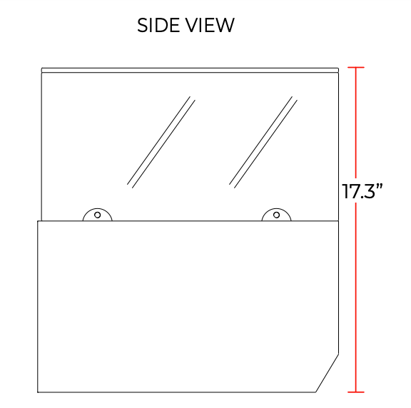 Coldline CTP48SG 48" Refrigerated 4 Pan Glass Top Cover Countertop Salad Bar - Top Restaurant Supplies