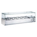 Coldline CTP60SG 60" Refrigerated 6 Pan Glass Top Cover Countertop Salad Bar - Top Restaurant Supplies