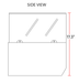 Coldline CTP70SG 71" Refrigerated 8 Pan Glass Top Cover Countertop Salad Bar - Top Restaurant Supplies