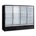 Coldline EGR100 101" Four Glass Swing Door Self-Contained Refrigerated Merchandiser - Top Restaurant Supplies