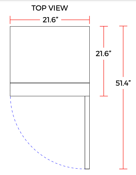 Coldline G10-B 21″ Single Glass Swing Door Merchandiser Refrigerator, Black - Top Restaurant Supplies