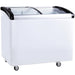 Coldline CA265 41" Curved Sliding Glass Top Lid Display Freezer, 7 Cu. Ft - AVAILABLE FOR NY CUSTOMERS ONLY - Top Restaurant Supplies