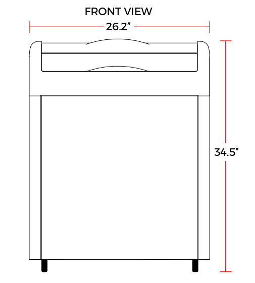 Coldline XS160 26" Curved Glass Top Display Ice Cream Freezer, 6.0 Cu. Ft. - Top Restaurant Supplies