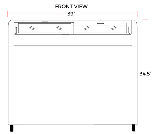 Coldline XS260 39" Curved Glass Top Display Ice Cream Freezer, 9.2 Cu. Ft. - Top Restaurant Supplies