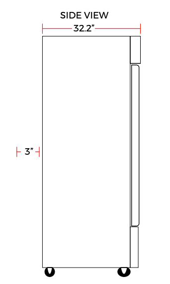 Coldline C-1FE 29" Single Solid Door Reach-In Freezer - Top Restaurant Supplies