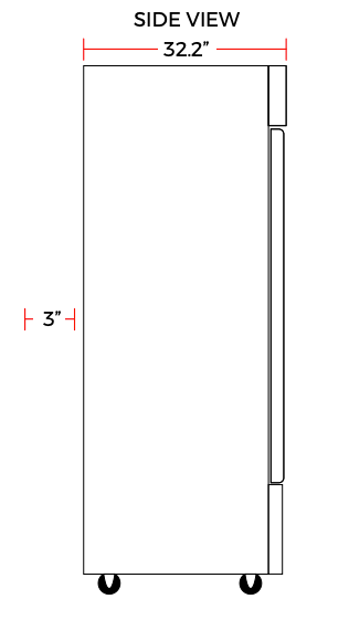 Coldline C-3FE 81" Triple Solid Door Reach-In Freezer - Top Restaurant Supplies