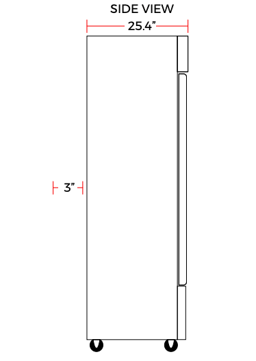 Coldline C19F 29" Single Solid Door Narrow Depth Reach-In Freezer - Top Restaurant Supplies