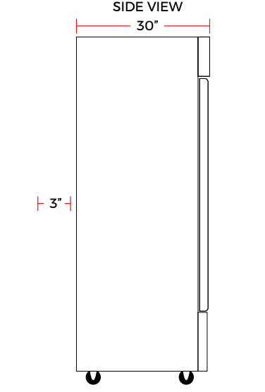 Coldline C35F 40″ Double Solid Door Reach-In Freezer – 35 cu.ft. - Top Restaurant Supplies