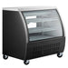 Coldline DC48-B 48" Black Curved Glass Refrigerated Deli Display Case - Top Restaurant Supplies