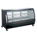 Coldline DC80-B 80" Black Curved Glass Refrigerated Deli Display Case - Top Restaurant Supplies