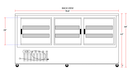 Coldline DC80-SS 80" Stainless Steel Curved Glass Refrigerated Deli Display Case - Top Restaurant Supplies