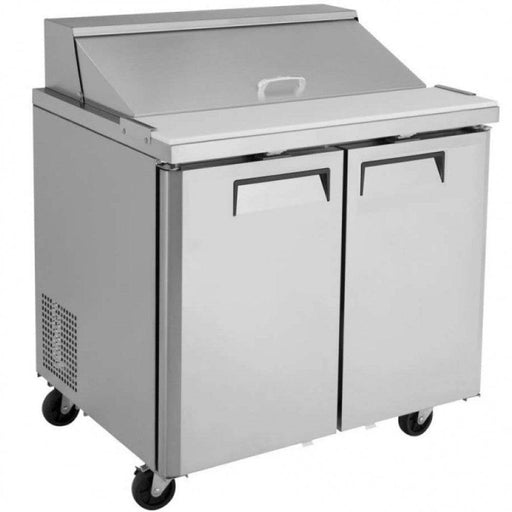 Coldline SP36 36" Bain Marie Sandwich Prep Table, 10 Pans - Top Restaurant Supplies