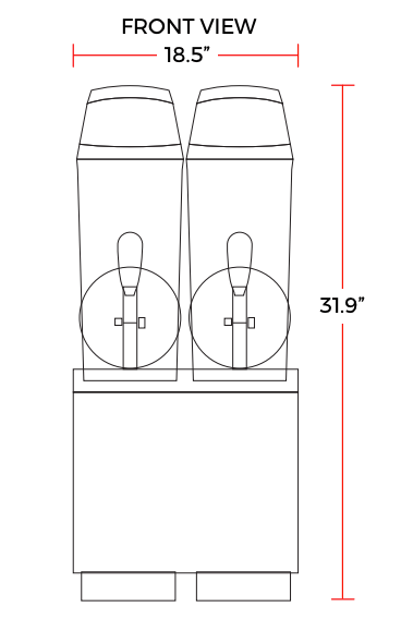 Coldline GRANITA-1N Single 1 Bowl Pourover Granita Slush Machine