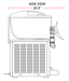 Coldline GRANITA-3 26" Triple 9 Gallon Pourover Granita Slush Machine - Top Restaurant Supplies