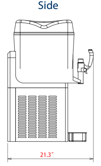 Prepline SLH2 Double Bowl Pourover Granita Slush Machine, 6.4 Gallon - Top Restaurant Supplies