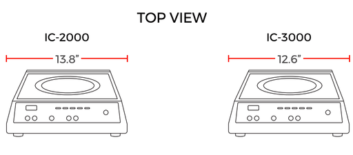 Cookline IC-3000 Commercial Countertop Induction Cooker, 3000W - Top Restaurant Supplies