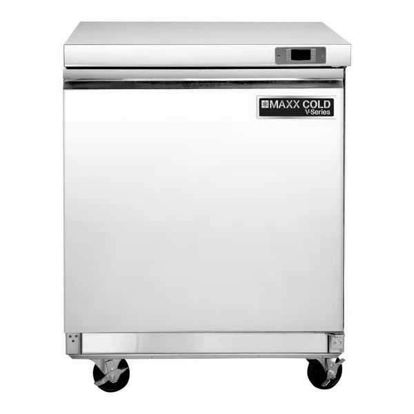 Maxx Cold V-Series 1 Door Undercounter Refrigerator, in Stainless Steel