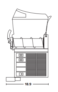 Donper USA XC336 Frozen Beverage Machine - Triple 3.2 Gal Unit (x3) - Top Restaurant Supplies