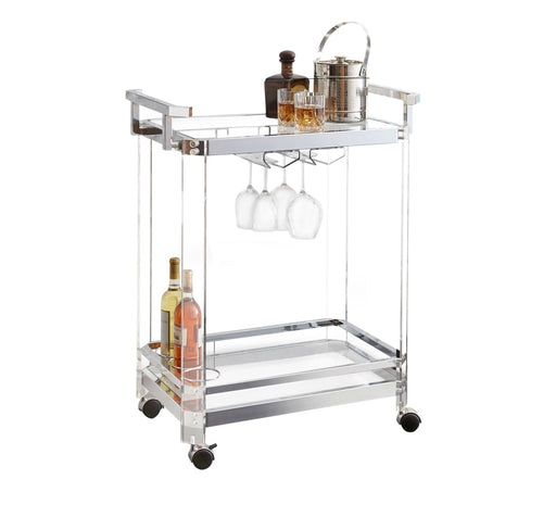 Aerin Server Cart - Silver - Top Restaurant Supplies