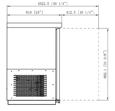 Dukers DBB48-H2 2-Door Bar and Beverage Cooler (Hinge Doors), 49.25" Wide - Top Restaurant Supplies