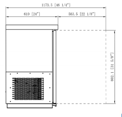 Dukers DBB60-H2 2 Door Bar and Beverage Cooler (Hinge Doors), 61.125" Wide - Top Restaurant Supplies