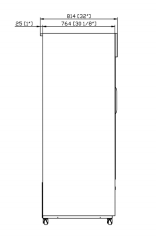 Dukers DSM-40SR Commercial Glass Sliding 2-Door Merchandiser Refrigerator in Black, 47.25" Wide - Top Restaurant Supplies