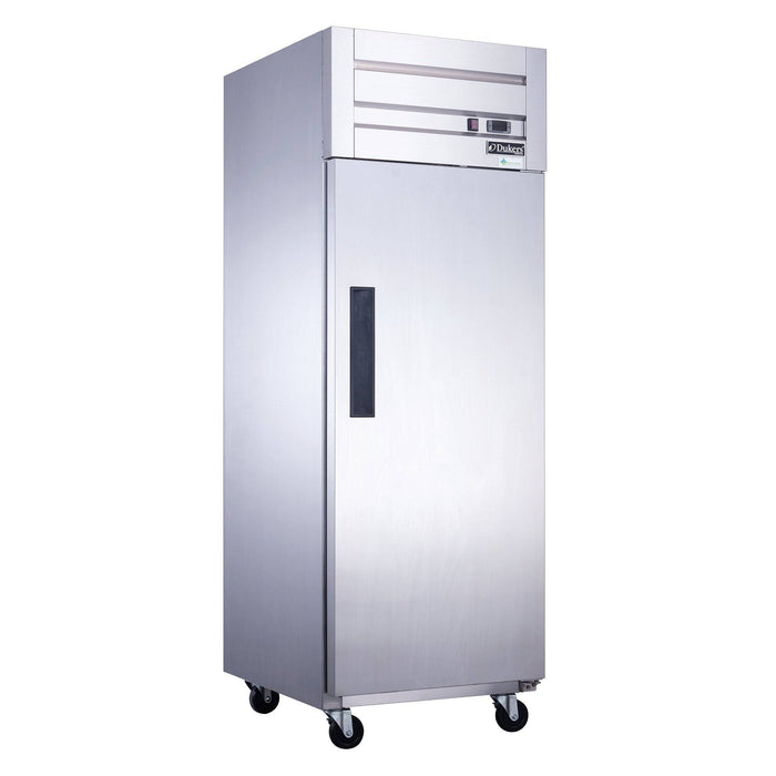 Dukers D28AF Commercial Single Door Top Mount Freezer in Stainless Steel, 27.5" Wide - Top Restaurant Supplies