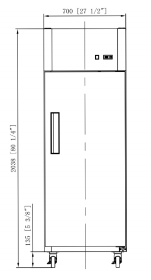 Dukers D28R-GS1 Bottom Mount Glass Single Door Commercial Reach-in Refrigerator, 27.5" Wide - Top Restaurant Supplies