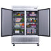 Dukers D55R 2-Door Commercial Refrigerator in Stainless Steel, 55.125" Wide - Top Restaurant Supplies