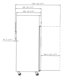 Dukers D83AR-GS3 Top Mount Glass 3-Door Commercial Reach-in Refrigerator, 82.625" Wide - Top Restaurant Supplies