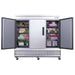 Dukers D83R 3-Door Commercial Refrigerator in Stainless Steel, 82.625" Wide - Top Restaurant Supplies