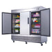 Dukers D83R 3-Door Commercial Refrigerator in Stainless Steel, 82.625" Wide - Top Restaurant Supplies