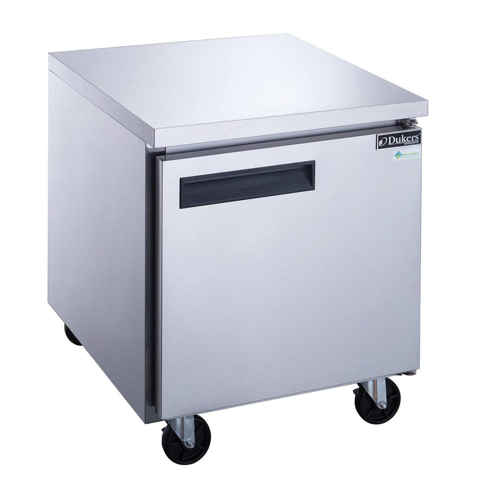 Dukers DUC29R Single Door Undercounter Refrigerator in Stainless Steel, 29" Wide - Top Restaurant Supplies