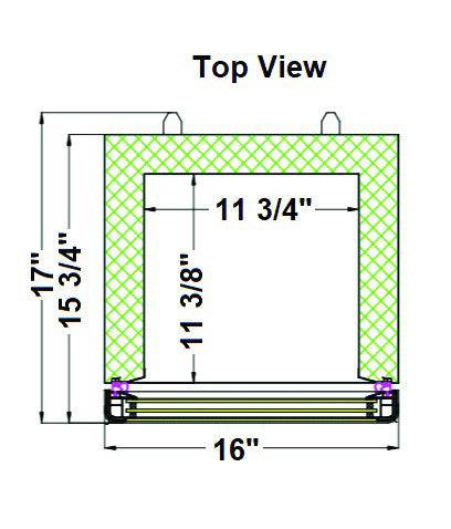 Excellence Industries CTF-1T16 1/8" Countertop Freezer, 1.3 Cu Ft. - Top Restaurant Supplies