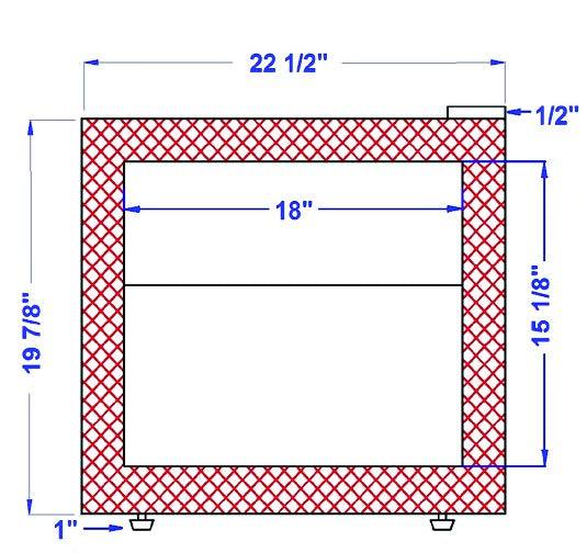 Excellence Industries CTF-2HC 22 1/2" Countertop Freezer, 1.9 Cu Ft. - Top Restaurant Supplies