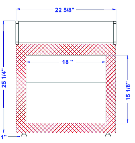 Excellence Industries CTF-2HCMS 22 5/8" Countertop Freezer with Merchandising Sign, 1.9 Cu Ft. - Top Restaurant Supplies