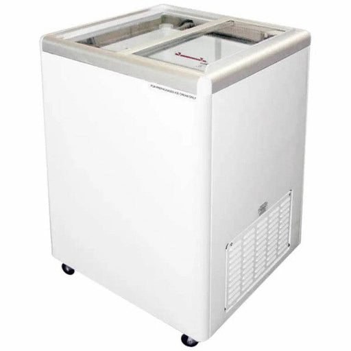 Excellence Industries EURO-5 24 5/8" Flat Lid Display Freezer, 5.0 Cu Ft. - Top Restaurant Supplies