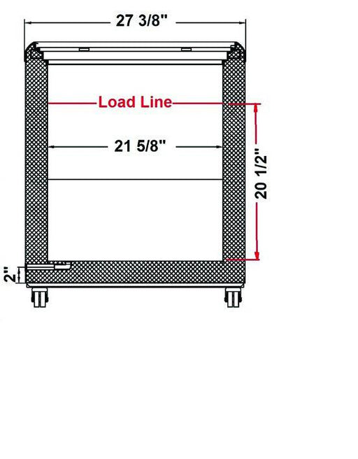 Excellence Industries HB-11HCD 43 1/2" Dual Temperature Display Freezer, 11.1 Cu Ft. - Top Restaurant Supplies